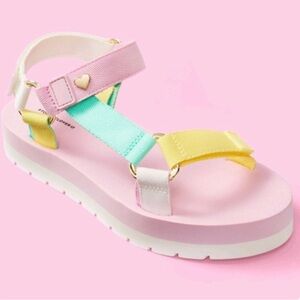 Stoney Clover Lane x Target Sport Sandals Pastel Pink Green Yellow Size 11